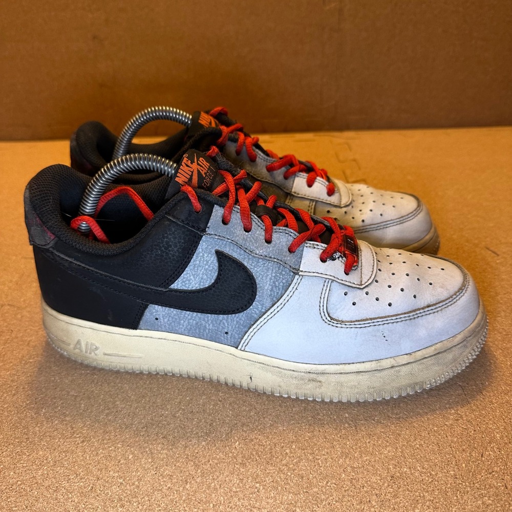 Nike Air Force 1 Low Mens 8.5 White Black Grey Red CZ0337-101 AF1 Sneakers - Picture 1 of 9
